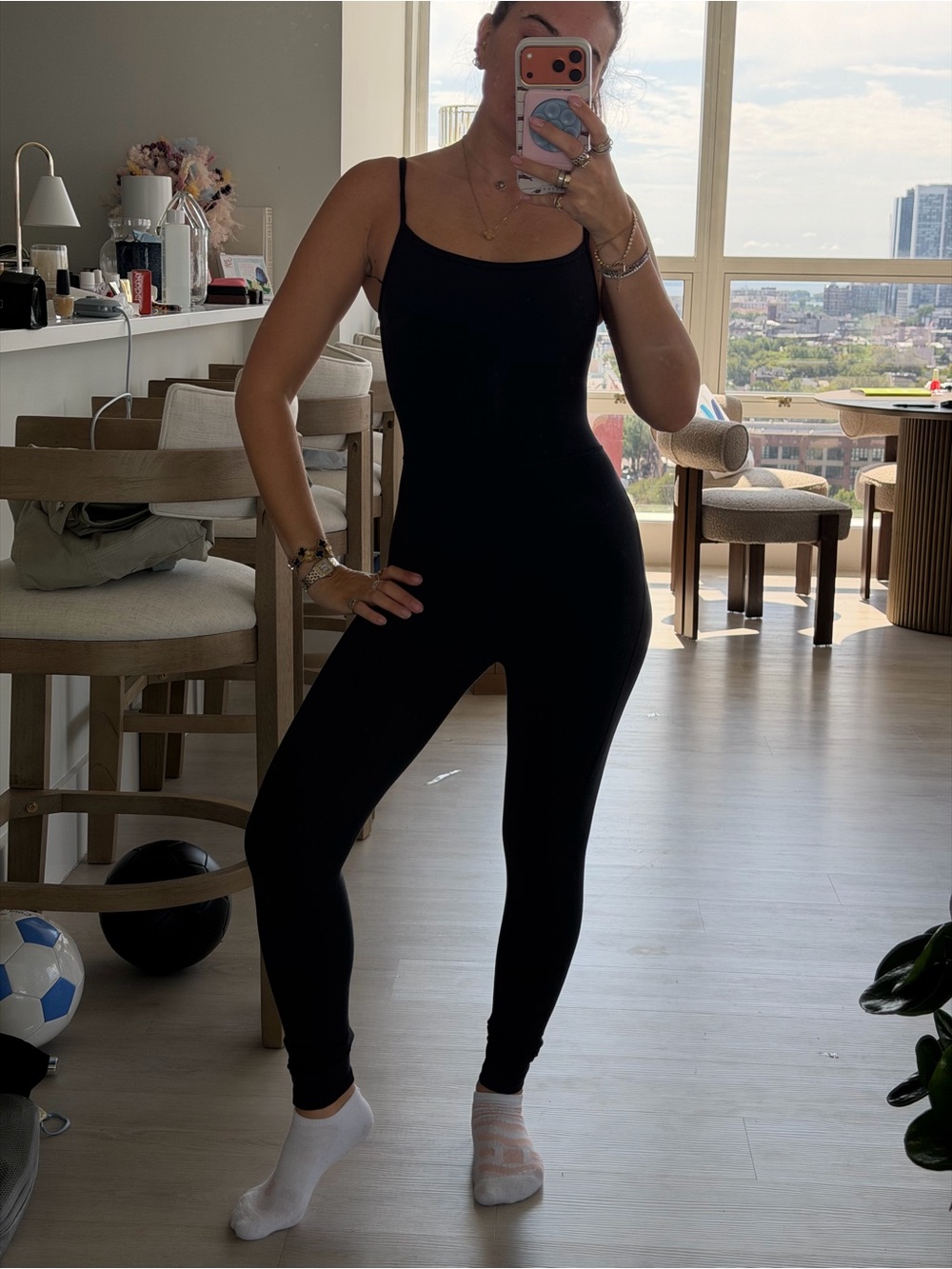 Aritzia Wilfred Black Slim-Strap Jumpsuit